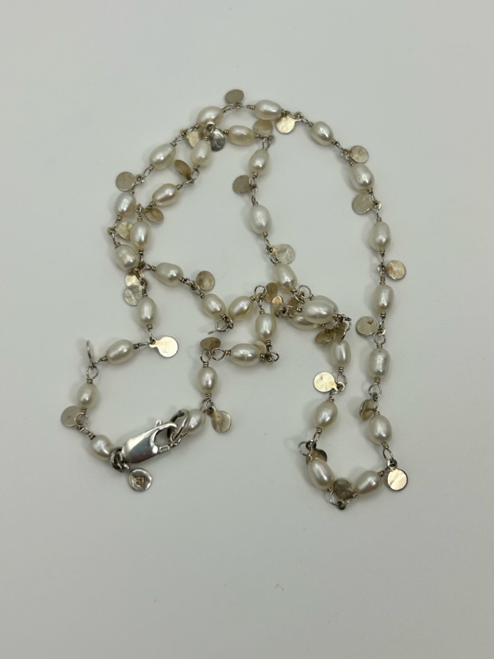 Silpada Wisdom Freshwater Pearl Necklace 20" Sterling Silver Retired Dainty - Picture 7 of 11